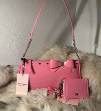 NWT Juicy Couture For The Girls Shoulder Bag  Card Case Set - Pink Lemonade