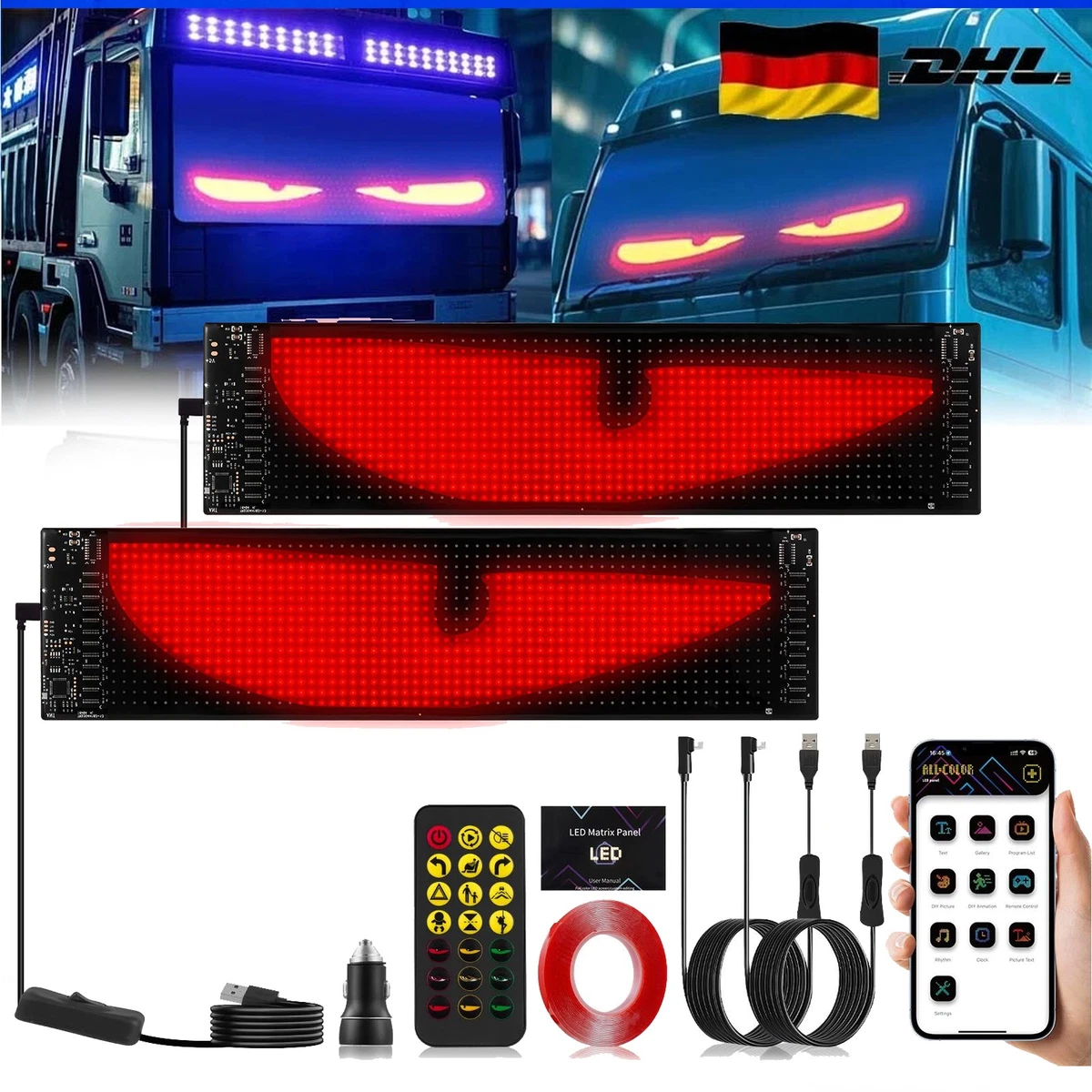 SCHEDA CARTELLO DISPLAY LED flessibile con controllo app Bluetooth per