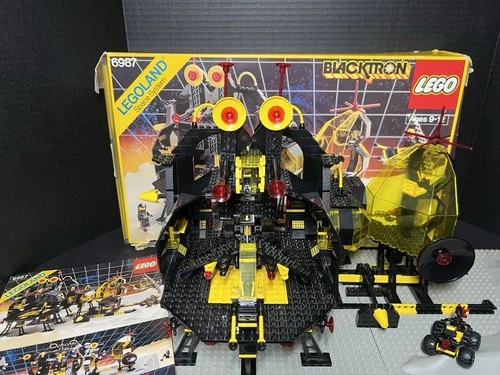 Lego 6987 Blacktron Message Intercept Base 100% Complete Box Instruction Manual