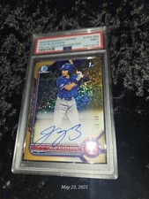 2022 Bowman Chrome Jojo Blackmon Auto Gold Mini-Diamond Refractor #/50 PSA 9 