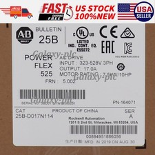 Allen Bradley 25B-D017N114 AB PowerFlex525 7.5kW/10HP AC Drive US Free Tax