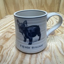 Molly Hatch Anthropologie French Bulldog Ceramic Mug 16 oz Dog Lover Gift Cute