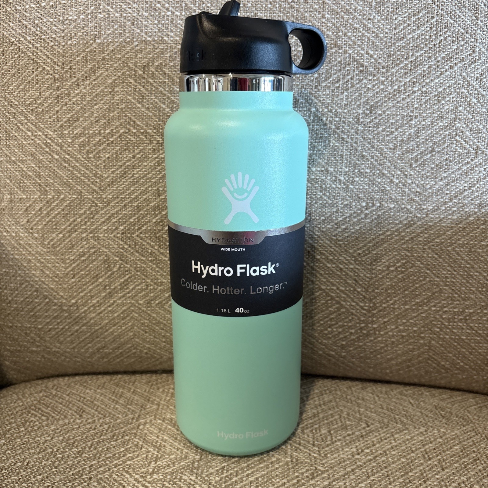 Hydro Flask / 40 Oz / Water Bottle Wide Mouth / Straw - Lid 