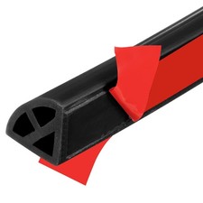 98 Inch Flexible Quarter Round Molding Bendable Peel and Stick Trim Black