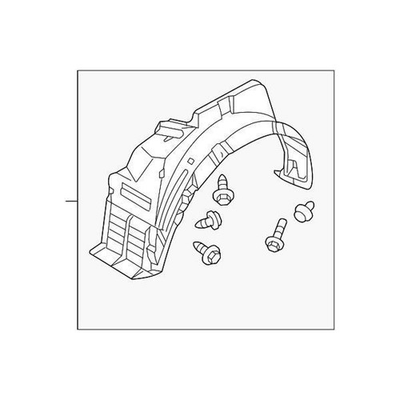 #ad MR954176 Fits Mitsubishi OEM Genuine SHIELD KIT SPLASH FR RH $79.87