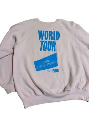 Vintage 80s 90s Jonathon Brandmeier World Tour Sweatshirt WLUP The Loop Chicago