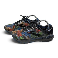 Brooks Adrenaline GTS 22 Mens Size 8 Running Shoes Graffiti Print Black Multi