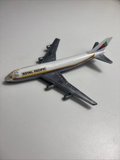 Vintage DieCast  Plastic Boeing 747-200 Jumbo Jet Model C1 Royal Pacific