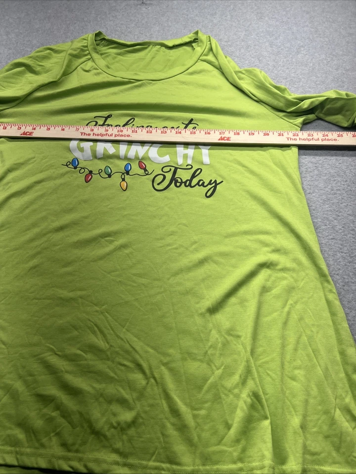 Dr. Seuss The Grinch Merry Grinchmas 长袖衬衫 L 码 42-44 — 第 3/4 张图片