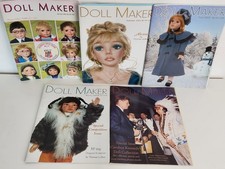 2003-04 Doll Maker Magazine Lot Art Craft Fashion Baby Doll Making Collectors