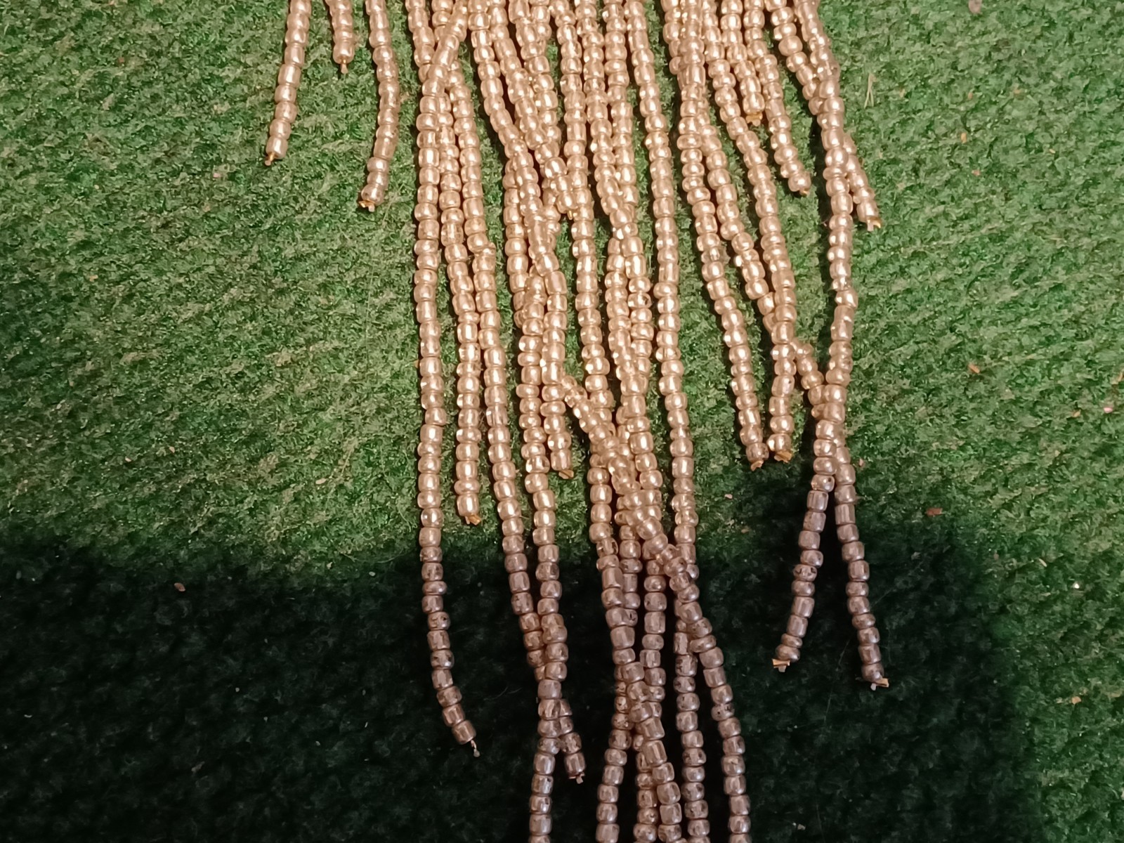 Gorgeous STATEMENT Dangling White / silver Glass … - image 5