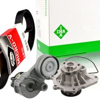 Gates 5PK1545 Keilrippenriemen-Satz + Wapu FüR 159 Stilo Astra G H Fiat Opel