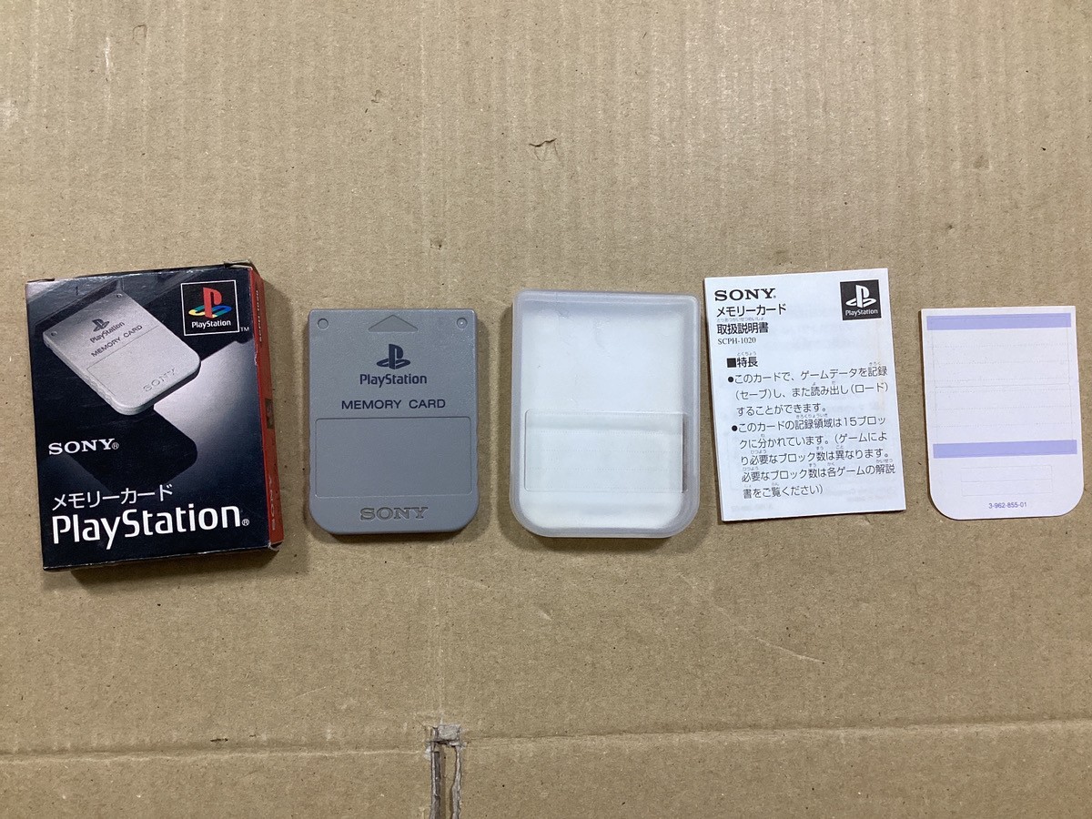 SONY PlayStation 1 Memory Card Gray SCPH 1020 Working | eBay