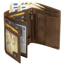 Leder Geldbörse Herren Portemonnaie RFID Hoc...
