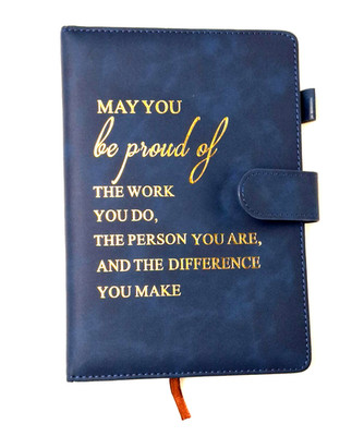May You Be Proud Journal with Ribbon Page Mark, Pen Holder, Magnetic Button NEW