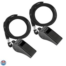 2PCS Sports Whistles with Lanyard, Loud Crisp Sound Whistle Ideal for Coaches...
