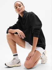 Athleta Forever Fleece 1/4 Zip Sweatshirt Free Ship