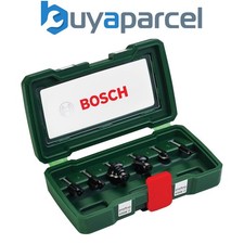 Bosch HM Wood Router 8mm Set  1/4" Milling Set 6 Piece 2607019462