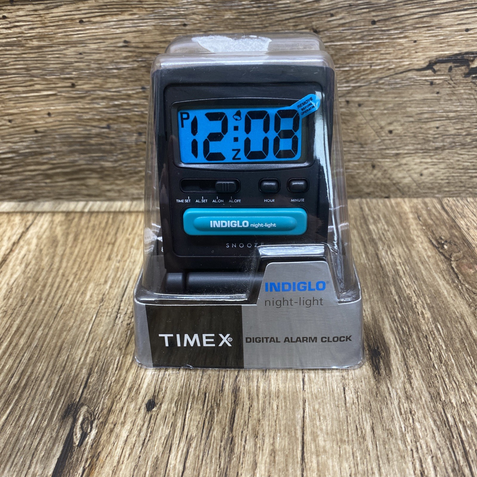Vintage Timex Indiglo NightLight Digital Travel Alarm Clock New T3W002