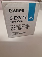 Genuine Canon C-EXV47 Toner Cartridge - Box Opened - Cyan
