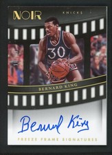 2022-23 BERNARD KING 10/10 AUTO PANINI NOIR FREEZE FRAME SIGNATURES AUTOGRAPHS