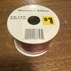 Red Decorative Ribbon, 2 Inches Wide, 9 Feet Length NEW — photo 1