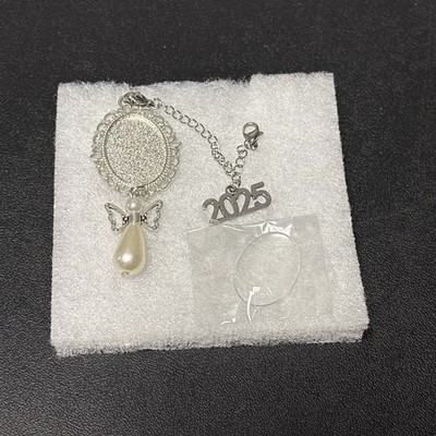 2025 Graduate Silver Charm, Angel Pendant
