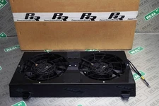 PHR Dual Brushless 12 inch SPAL Fan Kit Gloss Black For Supra 93-98 MKIV 2JZ-GTE