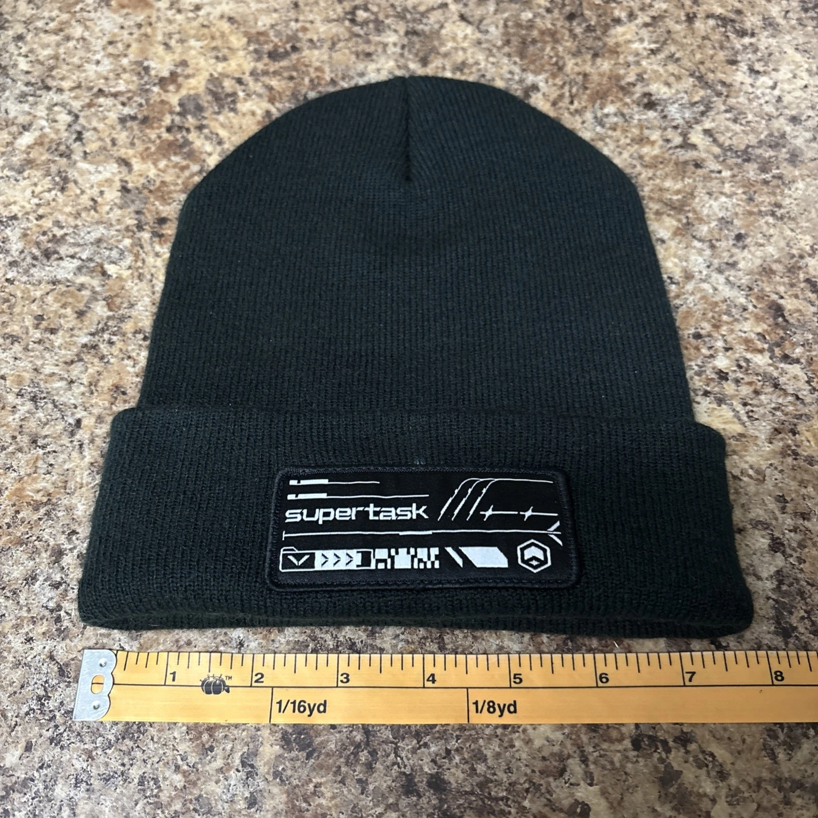 Supertask Black Unisex Beanie Rare New