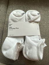 1 Pack: NIKE No Show Socks Large White SX6898-100 6 Pair WMN 10-13 MEN 8-12