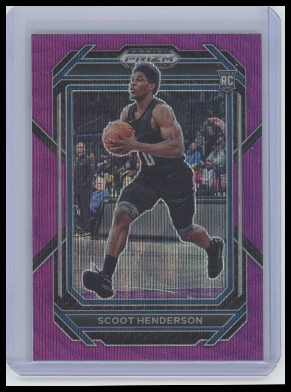 2023 Panini Prizm Draft Picks #24 Scoot Henderson Purple Wave