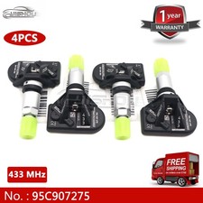 4X 95C907275 TPMS Tire Pressure Sensors For Volkswagen Tiguan Tayron 433MHz