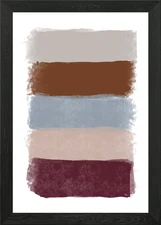 Abstract Mocha Fabrics Set One Framed Wall Art Poster Canvas Print Picture