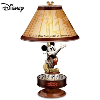 Bradford Disney Mickey Mouse Lamp Spinning Animation Base and
