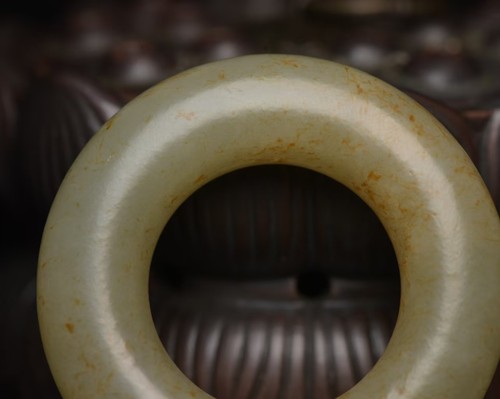 Certyfikowany naturalny hetiański jadeit wykwintny okrągły jadeit rzeźba posąg wisiorek1114 - Zdjęcie 9 z 9