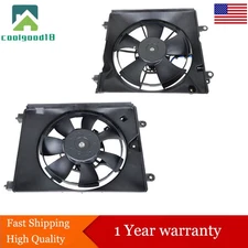 2012-2013 For Honda Civic Dual Fan Engine Radiator Cooling Fan Assembly LH & RH