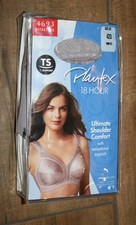 Playtex 4693 18 Hour Ultimate Shoulder Comfort Wireless Bra 42D Warm Steel NEW