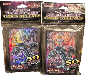 yugioh double dragon card sleeves Shield - Matte Dual - Japanese Size | 60 CT - Smooth & Tough - Compatible with TCGs; Yu-Gi-Oh, Naruto, Cardfight & Vanguard Konami YuGiOh Sleeves - Double