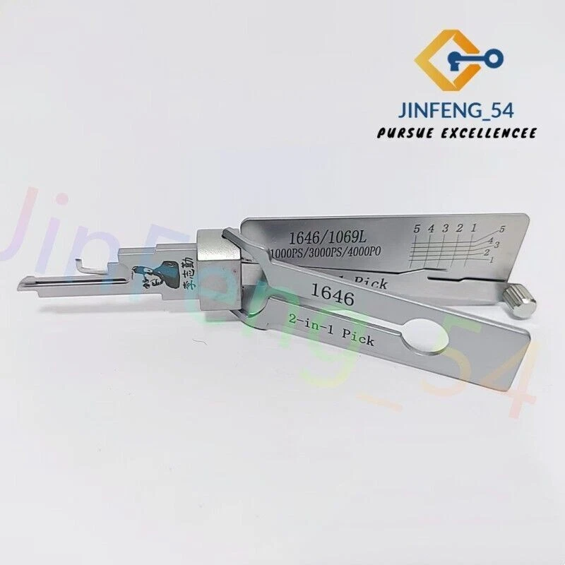 Herramienta Pick Lishi 2 en 1 SC1, SC4, 1646, KW1, KW5, LW4, LW5, AM5, M1/MS2, TOY43AT y más Foto 3 de 4