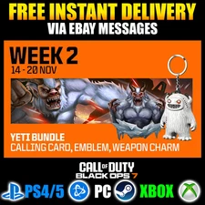 Call Of Duty: Black Ops 7 Yeti Bundle Exclusive | COD BO7 3x Rare Items | 2XP