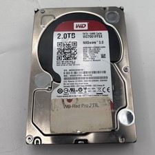WD Red Pro 2TB NAS HDD SATA 3.5” 7200RPM WD2001FFSX 100% Health Wiped Tested