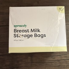 NEW Sprucely Breast Milk Storage Bags 8 fl.oz/240ml 300 Count BPA-Free Sterile