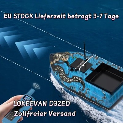 2,4-GHzFernsteuerungKöderboot LOKEEVAN D32EDDual-Navigationssystem(GPS Beidou)