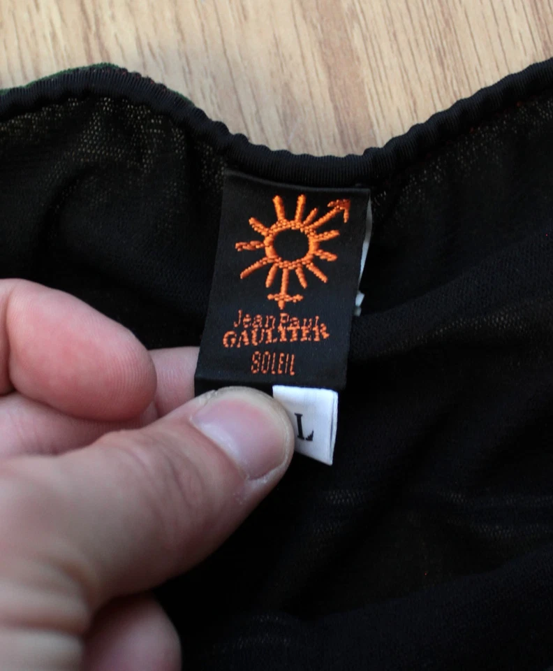 Jean Paul Gaultier Soleil Fuzzi Striped Maxi Skirt Multicolor Boho Gypsy Size L - Image 3 of 4