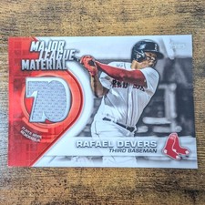 2021 Topps Series One Rafael Devers Major League Material Relic MLM-RD Red