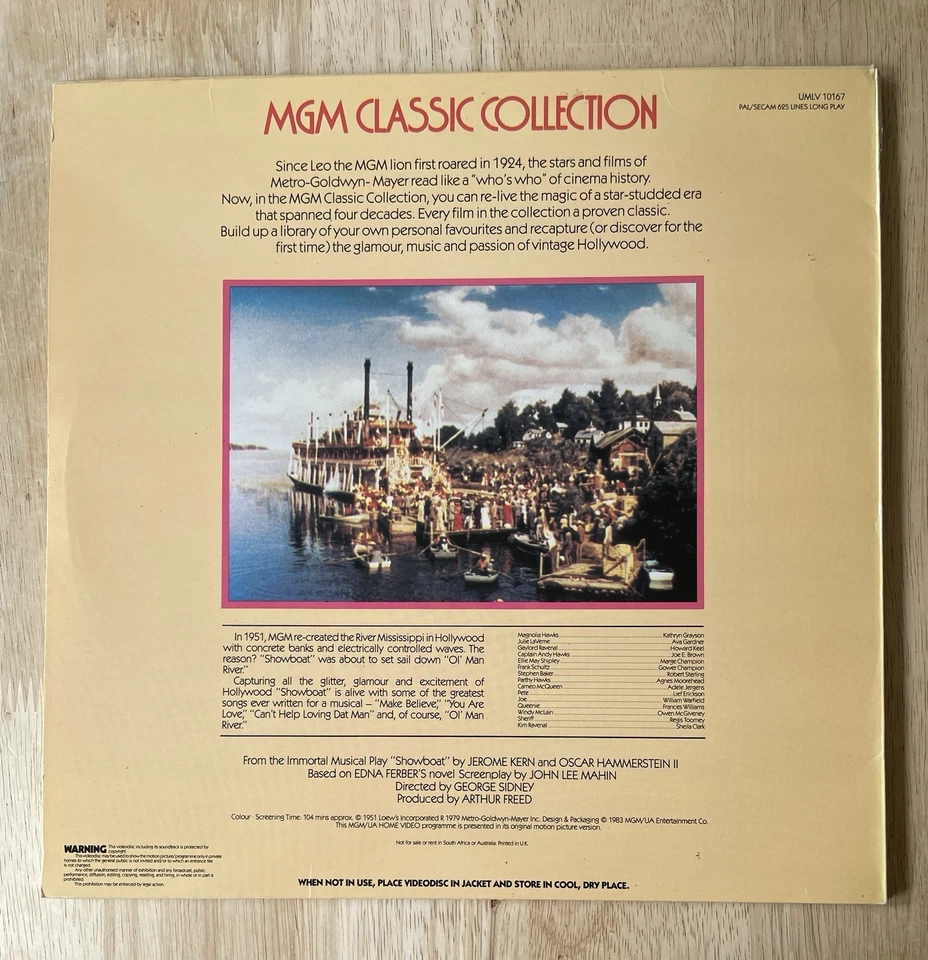 Showboat Laserdisc - Image 2 of 2