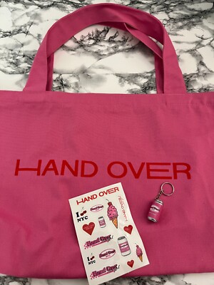HAND OVER Exclusive New York City Edition Pink Reusable Tote Bag with