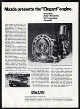 1973 MAZDA RX-2 Coupe Vintage Original Print AD | Rotary engine photo Canada