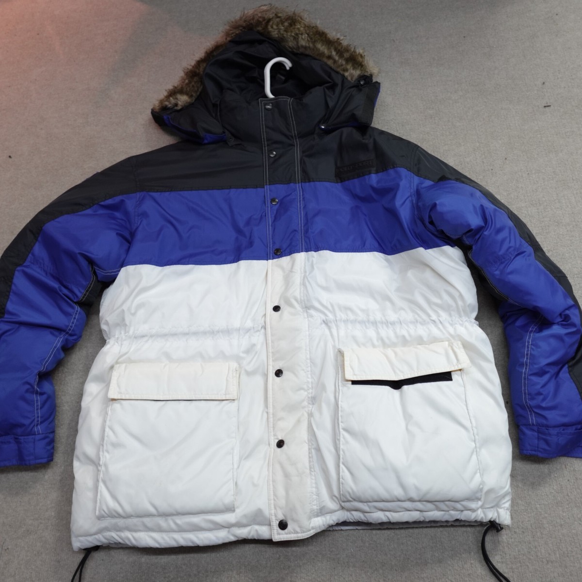 Vintage Polo Sport Jacket 2XL Black White Arctic Expedition Down