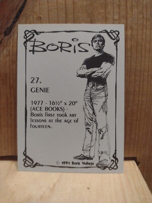 1991 Boris Vallejo SERIES 1 FANTASY ART #27 GENIE MC2 | eBay